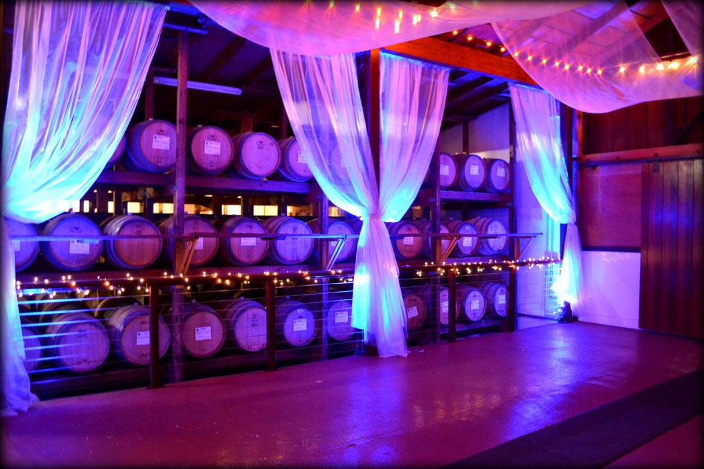 Barrel Room with Uplighting